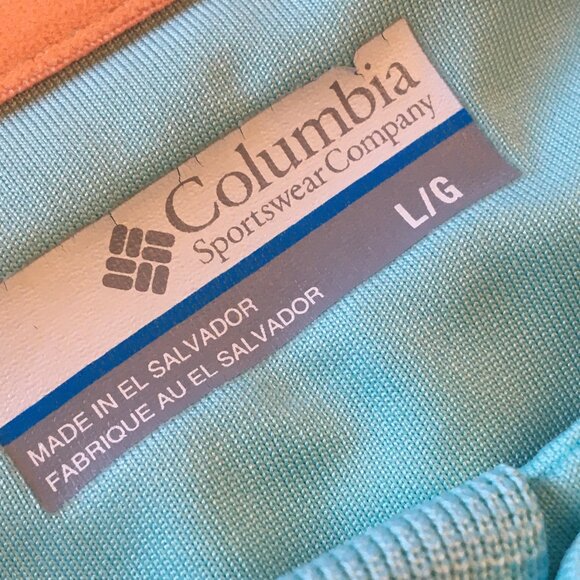 Columbia PFG Polo Shirt Mens Large Mint Green Omni-Shade - Picture 12 of 13